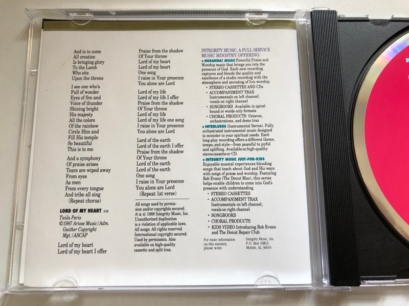 FOREVER GRATEFUL / Praise & Worship Integrity Music 1988 / Anointed and Powerful Worship Experience With Worship Leader Martin Nystrom (000768001820)