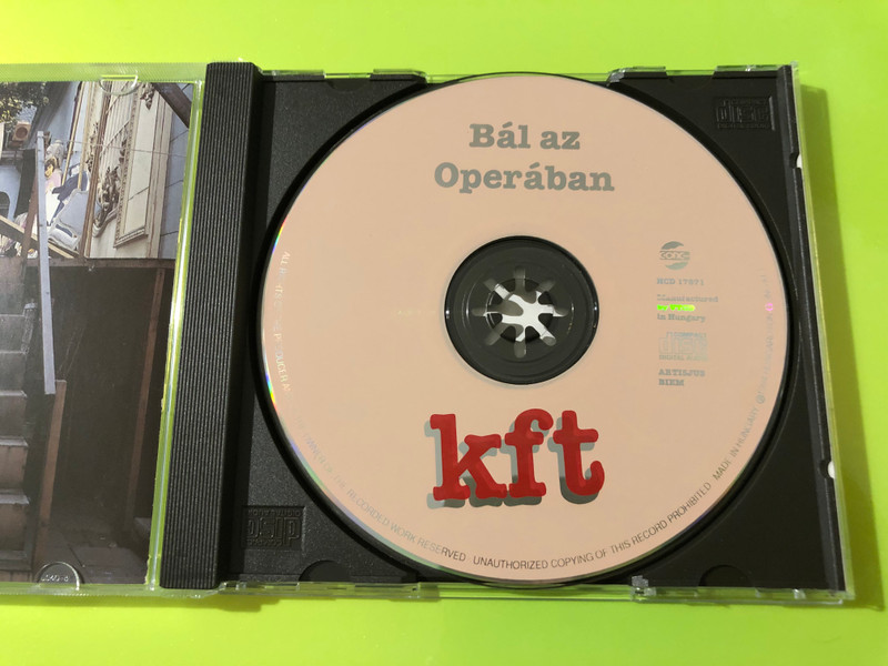 KFT - Bál az Operában (Ball at the Opera) Hungarian New Wave Music CD by Hungaroton-Gong (KFTBálOperában)