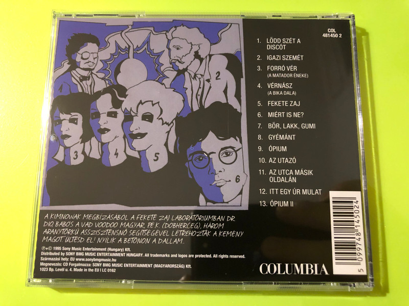 Kimnowak - Fekete Zaj (Black Noise) Hungarian Alternative Rock CD by Sony BMG (5099748145024)