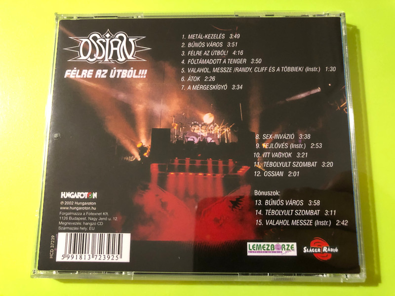 Ossian - Félre az útból!!! Hungarian Heavy Metal CD by Hungaroton (Autographed) (5991813723925)