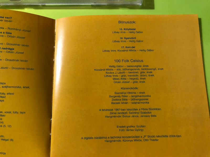 100 Folk Celsius - Paff, a bűvös sárkány Hungarian Children's Music CD by Hungaroton (5991811786120)