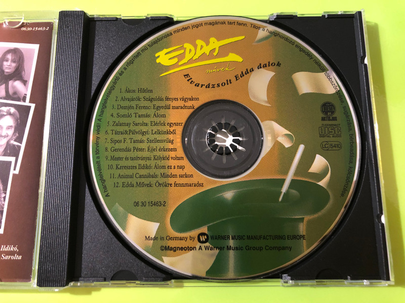 Edda Művek - Elvarázsolt Edda dalok Hungarian Rock Tribute CD by Magneoton (706301546321.)