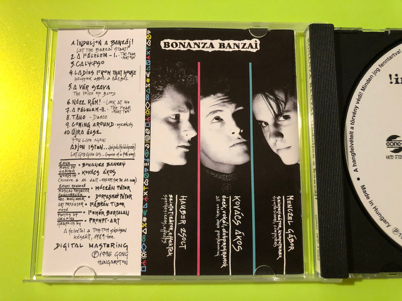 Bonanza Banzai - Induljon a banzáj! Hungarian Synth-pop CD by GONG (5991813724229)