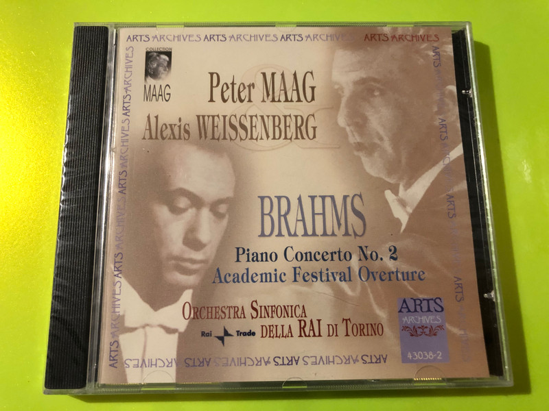 Arts Archives: Brahms Piano Concerto No. 2 CD – Alexis Weissenberg & Peter Maag (600554303826)