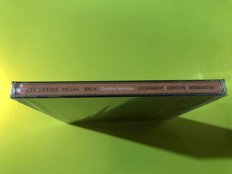 Etcetera Records: J.S. Bach Sonatas with Viola da Gamba and Harpsichord CD (8711801102023)