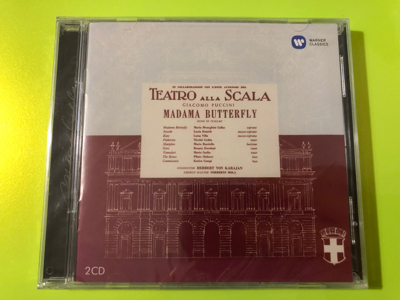 Puccini Madama Butterfly Warner Classics Maria Callas Remastered 2CD (0825646340996)