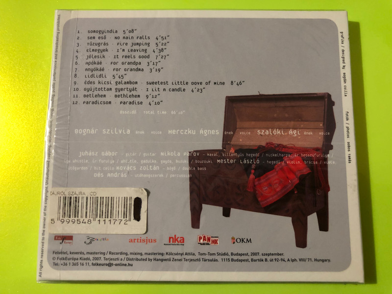 FolkEurópa Szájról Szájra Hungarian Folk Music CD (5999548111772)