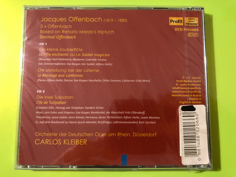 Profil - 3 X Offenbach Carlos Kleiber Classical 2-CD Set (0881488120660)