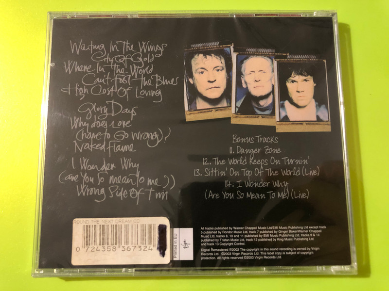 Virgin Records BBM Around the Next Dream Remastered CD (0724358367324)