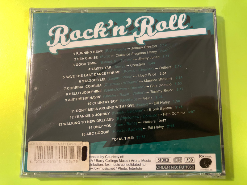 Fox Music Rock 'n' Roll Ain't Misbehavin' Compilation CD (4250226010505)