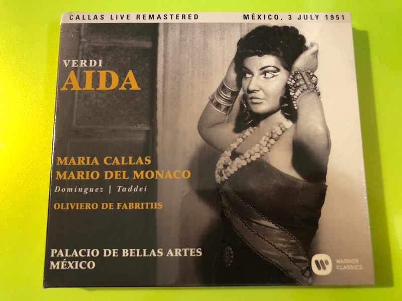 Verdi Aida Maria Callas Live Remastered Warner Classics 2CD Set (190295844509)