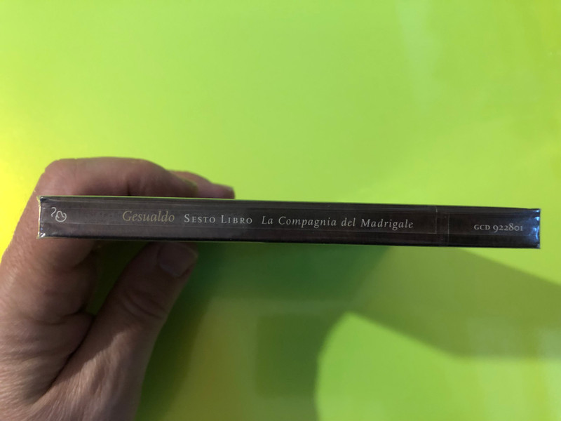 La Compagnia del Madrigale: Gesualdo Sesto Libro di Madrigali 1611 Music CD
