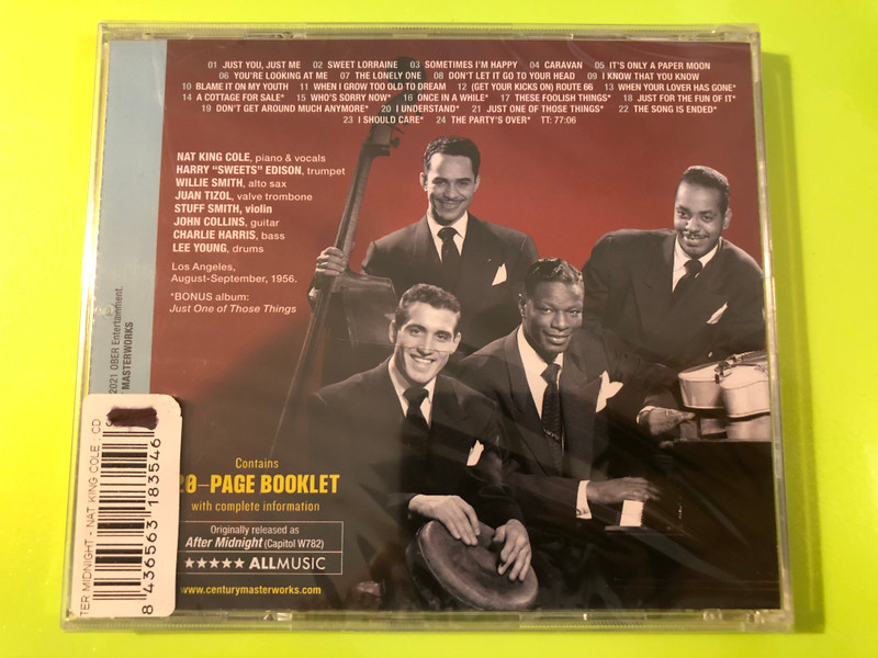 Masterworks: Nat King Cole - After Midnight Expanded Edition Music CD (8436563183546)