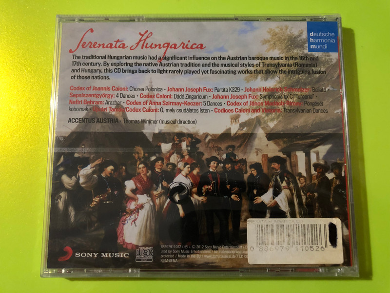 Serenata Hungarica: Deutsche Harmonia Mundi Classical Audio CD (0886979110526)