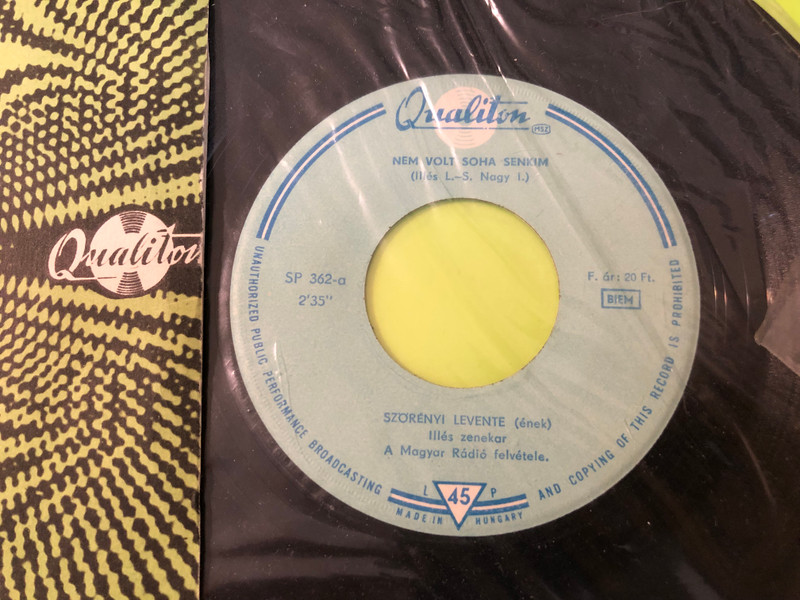 Qualiton Vinyl 7" Single - Illés Zenekar: Iconic Hungarian Beat Classics (IllésZenekar02)