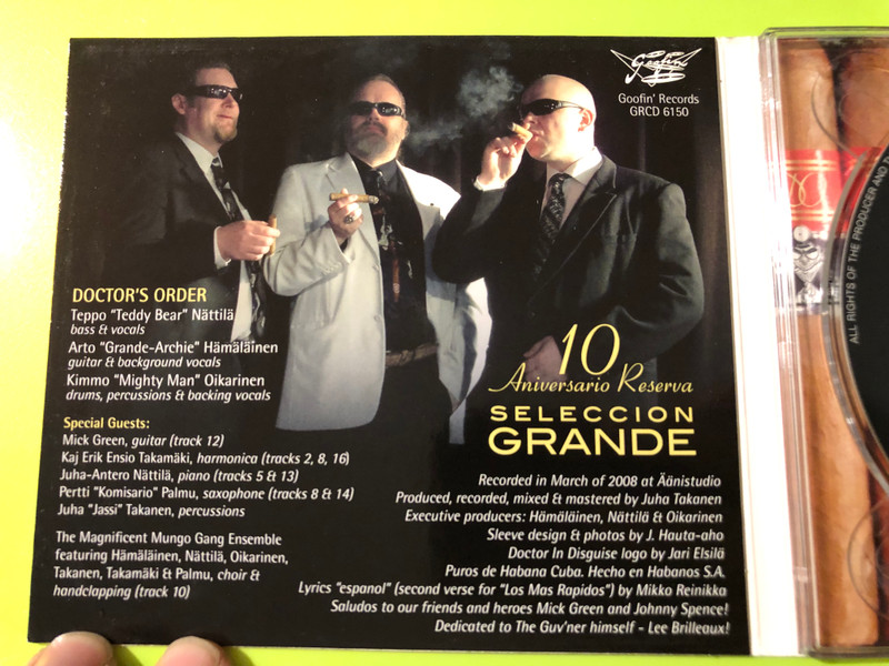 Goofin' Records: Doctor's Order – Selección Grande 10 Aniversario Reserva Audio CD (6419517061505)