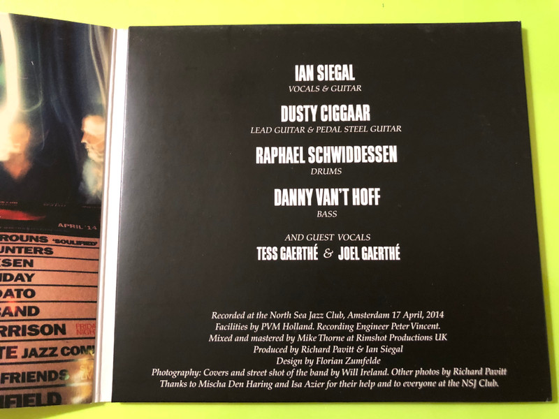 Nugene Records: Ian Siegal – One Night in Amsterdam Audio CD (5065001293160)