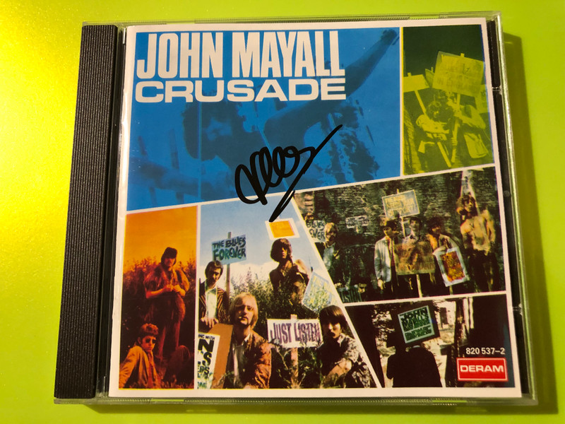 Deram Presents: John Mayall & The Bluesbreakers – Crusade Autographed Blues Rock CD (042282053725)