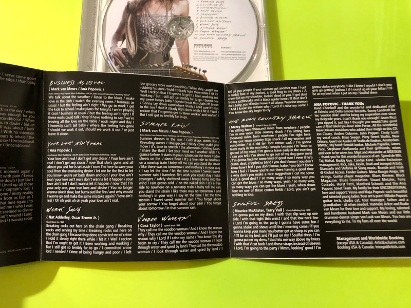 Eclecto Groove Records Presents: Ana Popovic – Unconditional Audio CD (850021001636)