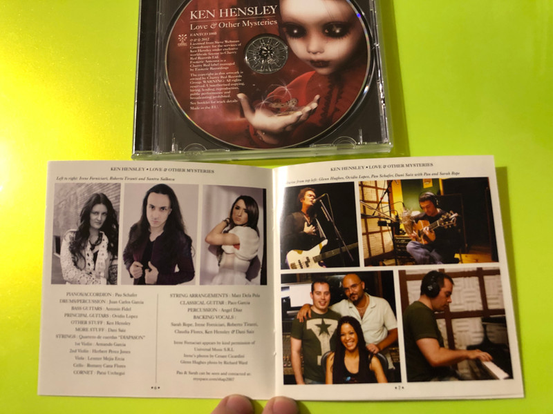 Ken Hensley Love & Other Mysteries Autographed Esoteric Antenna CD (5013929470538)