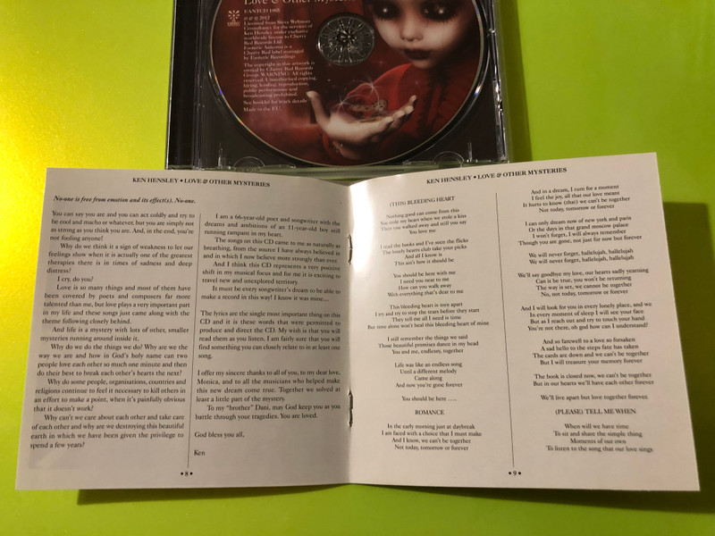 Ken Hensley Love & Other Mysteries Autographed Esoteric Antenna CD (5013929470538)
