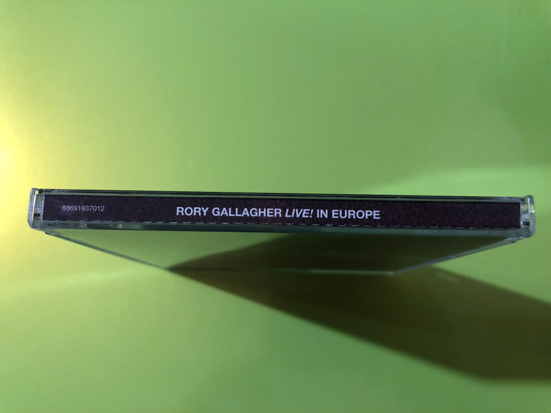 Rory Gallagher Live! In Europe Autographed Sony Music CD (886919370126)