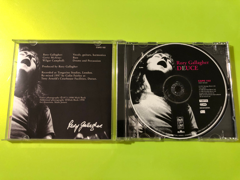 Rory Gallagher Deuce Autographed RCA Capo BMG CD (743216010226)