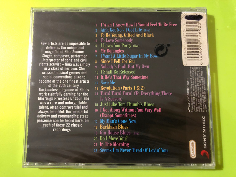 Nina! The Nina Simone Collection - Sony Music Camden Audio CD (0886979126923)