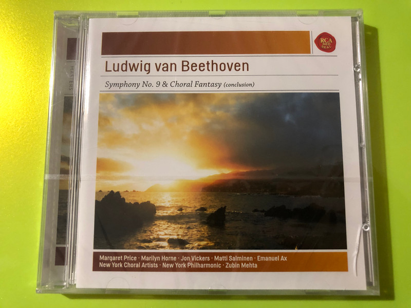 RCA Red Seal Beethoven: Symphony No. 9 & Choral Fantasy - Zubin Mehta Classical CD (886977574924)