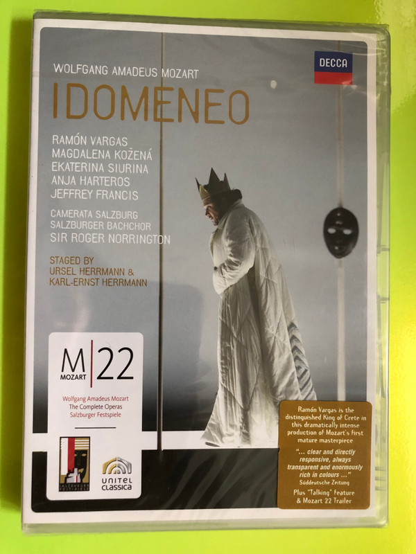 Mozart: Idomeneo Live Opera 2-DVD Set by Decca (0044007431696)