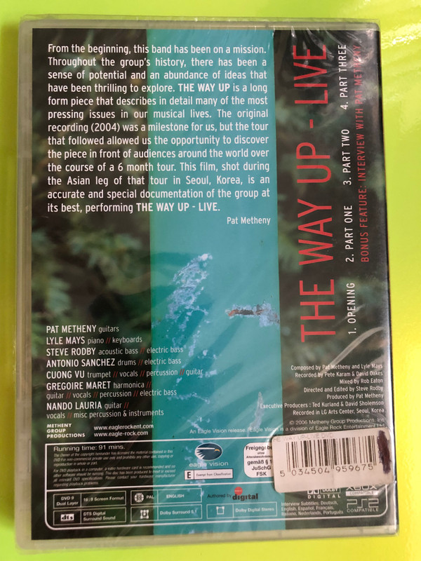 Pat Metheny Group: The Way Up - Live DVD — Eagle Rock Entertainment (5034504959675)
