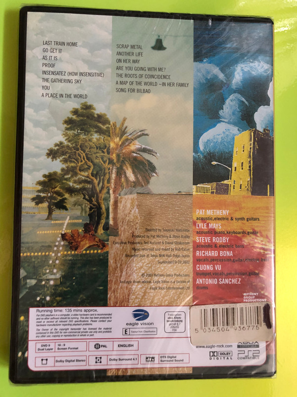 Eagle Vision Pat Metheny Group: Speaking of Now Live DVD (5034504936775)