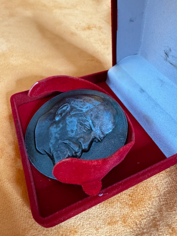 Leningrad Mint Soviet Vladimir Lenin Autograph Commemorative Table Medal (CommemorativeMedal)