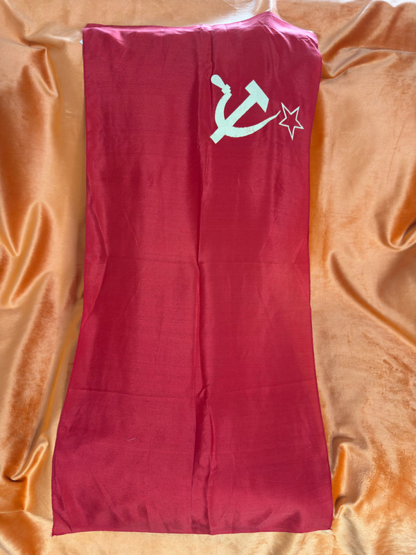 Vintage 1982 Authentic USSR State Flag Kirovakan Art Combine Soviet Memorabilia (070-494-1Ар-520)