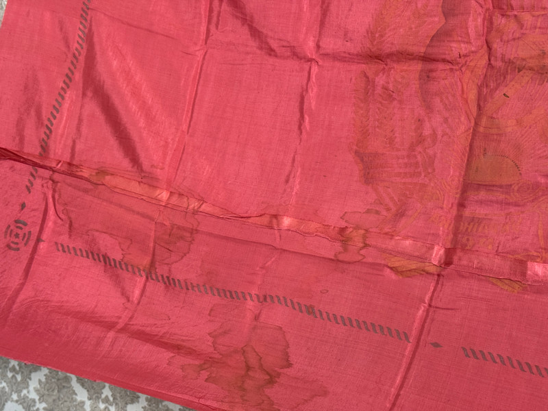 Vintage USSR State Manufactory Ukrainian SSR Red Silk Ceremonial Award Banner Flag (UkrainianSSRFlag)