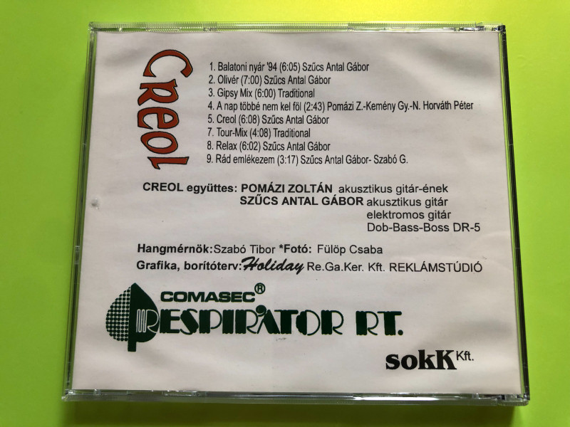 Creol Band Acoustic Guitar Latin Folk Audio CD Custom Release (CreolBand)