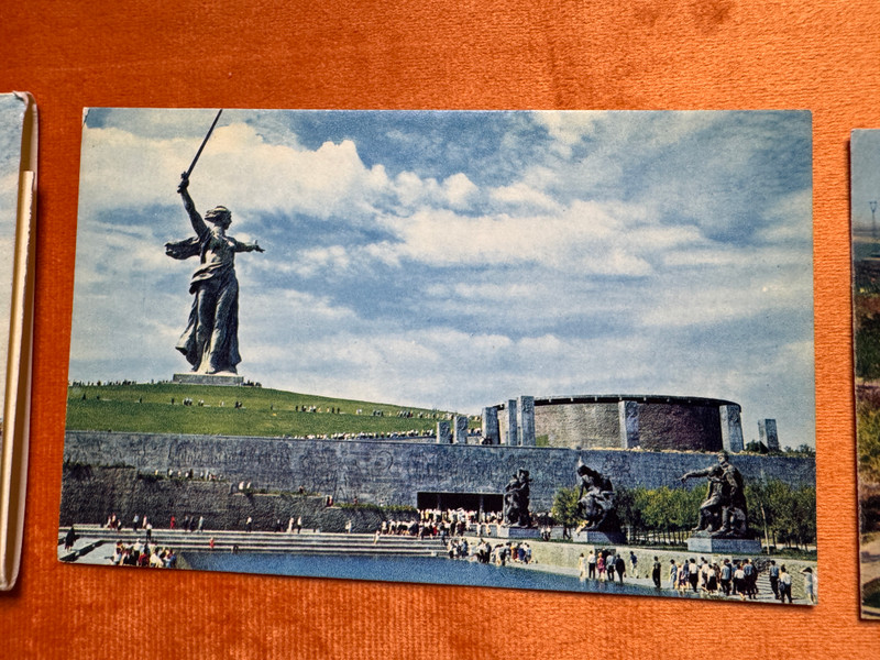 Vintage 1968 Soviet Artist Mamayev Kurgan Postcard Set (MamayevKurganSet)