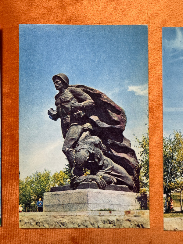 Vintage 1968 Soviet Artist Mamayev Kurgan Postcard Set (MamayevKurganSet)