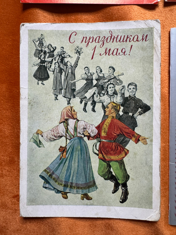 Vintage Soviet Postcard Assortment Set 1917–1987 Great October Revolution Anniversary Box (SovietPostcardSet1917–1987)