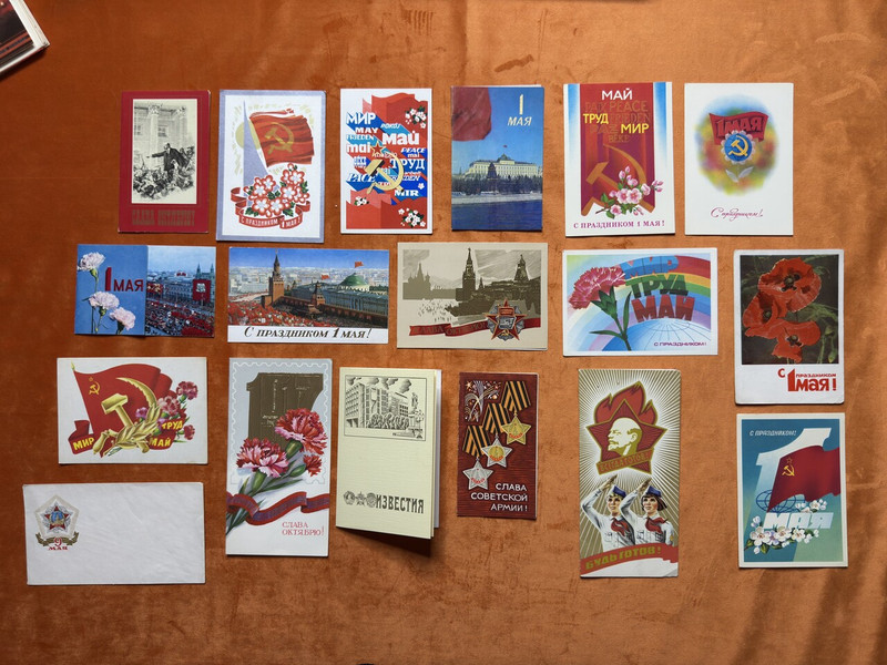 Soviet Vintage Postcards & Ephemera Lot – 15 Collectible USSR Holiday Cards (SovietVintagePostcards)