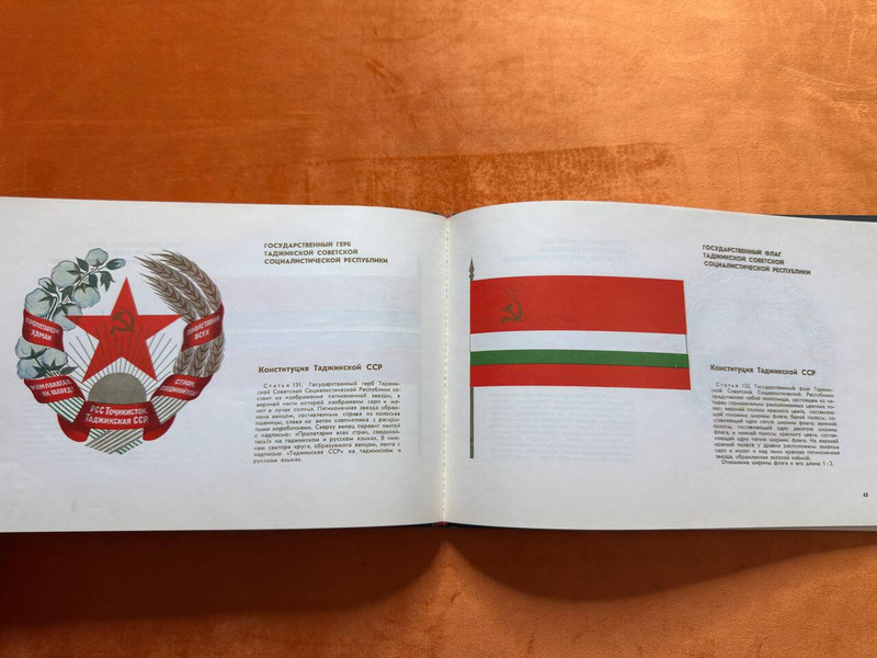 Vintage USSR State Emblems and Flags Commemorative Book by Izvestia (USSREmblemsFlags)