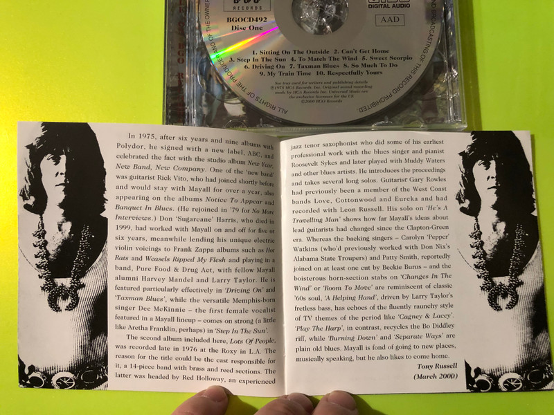 John Mayall 2-CD Set: New Year, New Band, New Company & Lots Of People (BGO Records) (5017261204929)