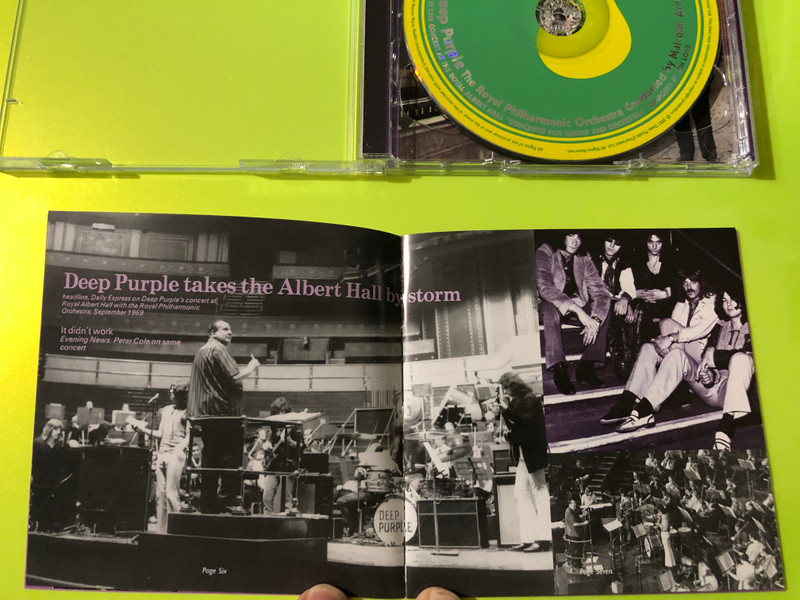 Deep Purple Live at The Royal Albert Hall Authographed 2-CD Set by Harvest Records (724354100628)