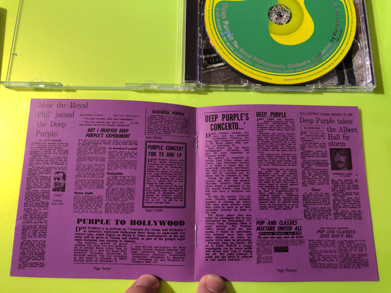 Deep Purple Live at The Royal Albert Hall Authographed 2-CD Set by Harvest Records (724354100628)