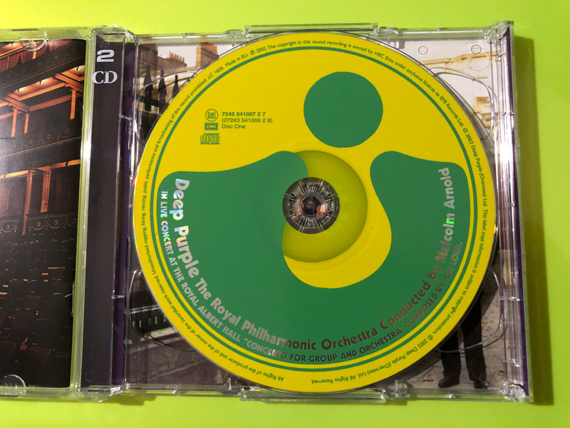 Deep Purple Live at The Royal Albert Hall Authographed 2-CD Set by Harvest Records (724354100628)
