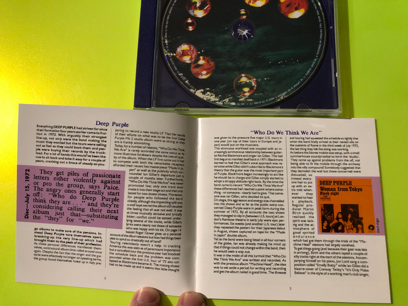 EMI Records: Deep Purple - Who Do We Think We Are Remastered Edition Music CD (724352160723)