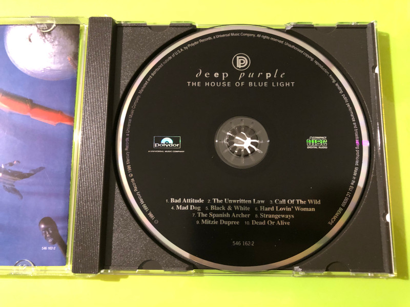 Spectrum Music: Deep Purple - The House Of Blue Light Autographed Music CD (731454616225)