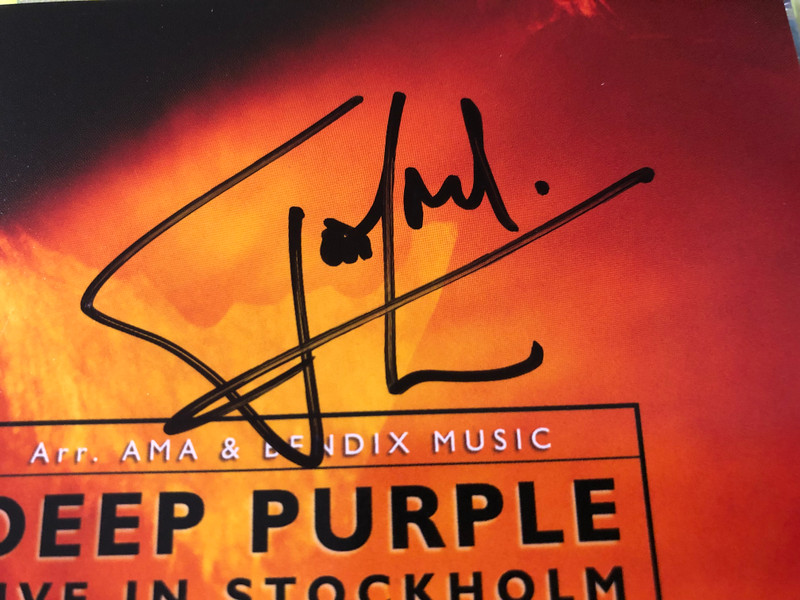 Purple Records - Deep Purple Live In Stockholm 1970 Autographed Music CD (5022911338312)