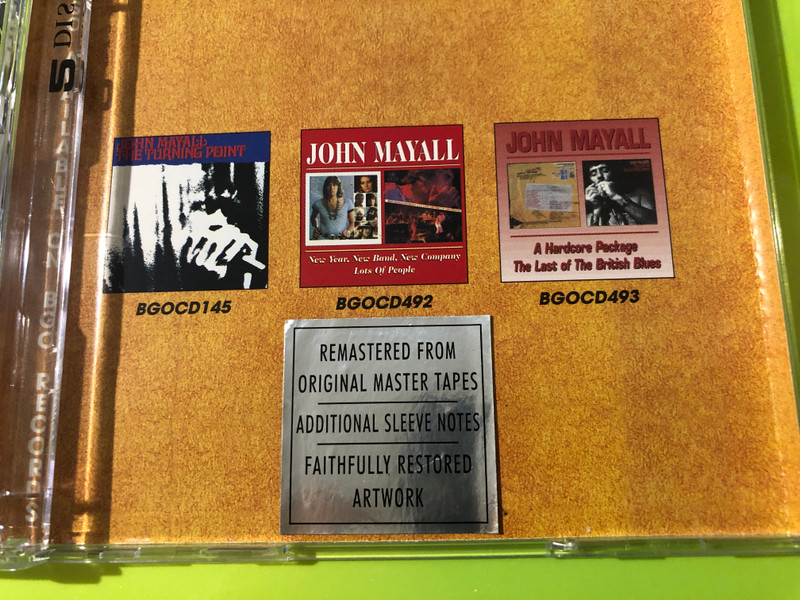 BGO Records John Mayall Notice To Appear / A Banquet In Blues 2 CD Set (5017261204950)