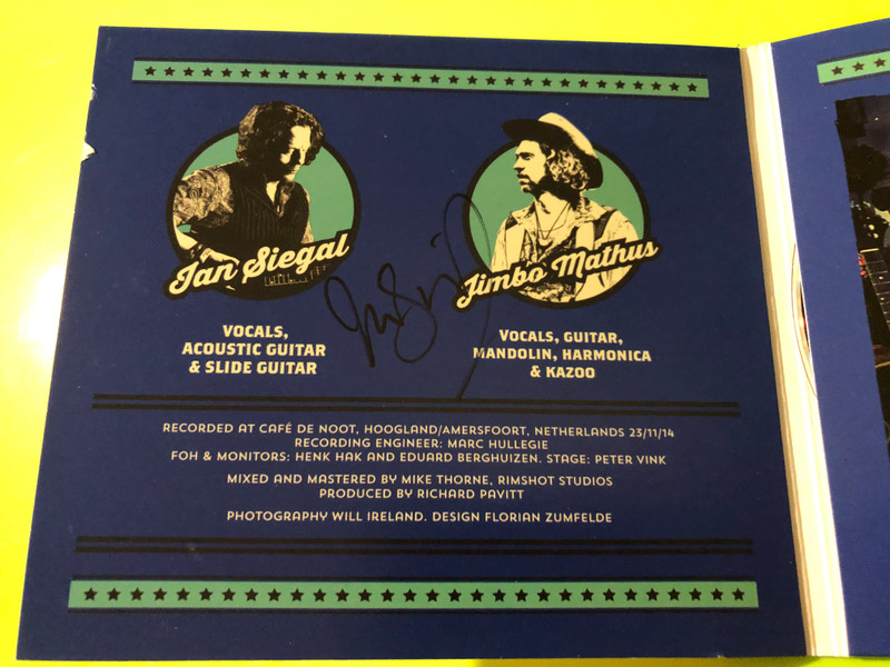 Nugene Records Ian Siegal & Jimbo Mathus Wayward Sons Live Blues CD (5065001293191)